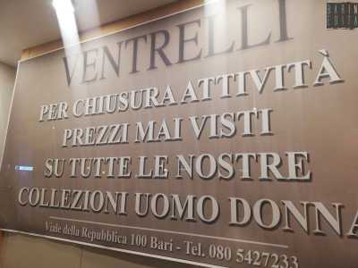 Bari, chiude la storica boutique Ventrelli